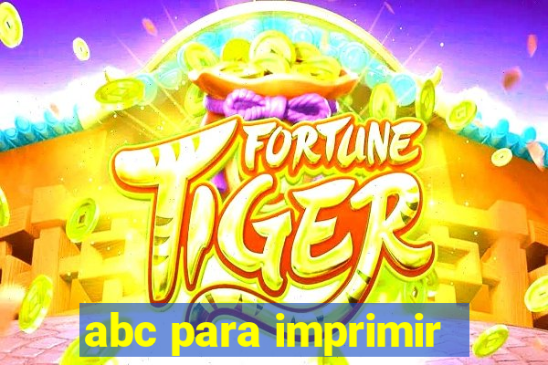 abc para imprimir